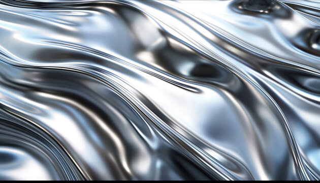 Chrome Waves abstract background texture Background