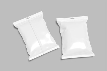 snack packaging blank mockup