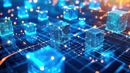 Obraz premium Abstract Digital Network