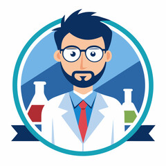 Dynamic Healthcare Professionals in Lab: Realistic Vector Illustration