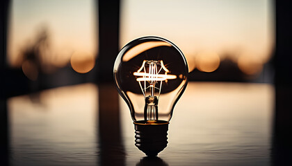 Light Bulb on Minimalist