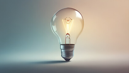 Light Bulb on Minimalist