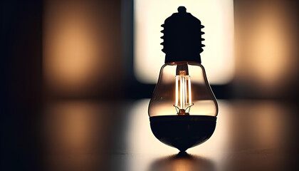 Light Bulb on Minimalist