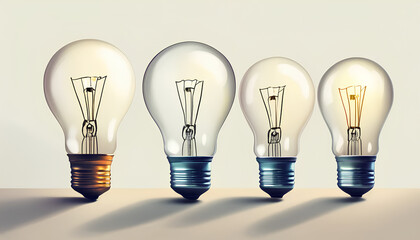 Light Bulb on Minimalist