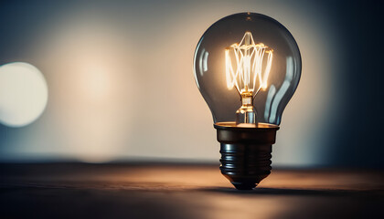 Light Bulb on Minimalist