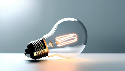 Light Bulb on Minimalist