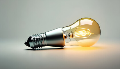 Light Bulb on Minimalist