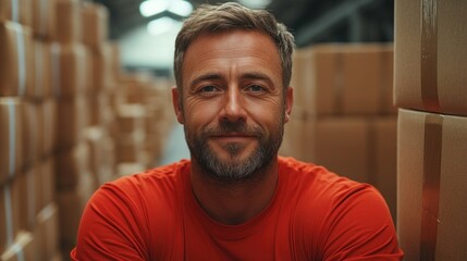 Obraz premium Logistics coordinator managing the shipment of goods from a factory, illustrating the crucial role of logistics in ensuring timely production and delivery