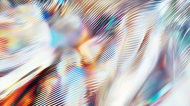 Abstract light waves: colorful iridescent textured pattern with fluid dynamic movement