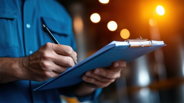 Specialist conducting a safety inspection in a chemical plant, symbolizing the critical role of safety protocols in manufacturing environments