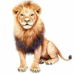 Obraz premium Adorable Baby Animal Watercolor Illustration