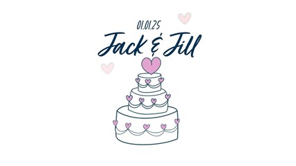 Wedding Cake Animated Title Intro
