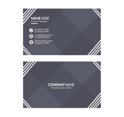 Fototapeta premium Modern and simple business card design Modern presentation card with company logo Vector business card template Visiting card for businessand personal use Vector illustration . 