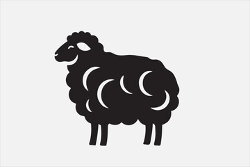 A Beautiful Ram vector silhouette design.