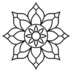 Traditional Indian Mandala art Design vector illustrator on white background