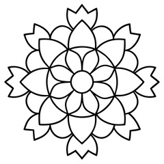 Traditional Indian Mandala art Design vector illustrator on white background