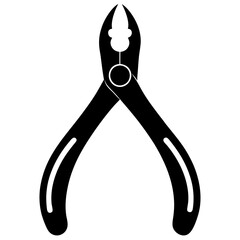 Dental Forceps Vector Silhouette
