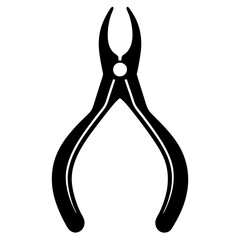Dental Forceps Vector Silhouette