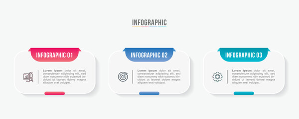 Timeline infographic template design. 3-4-5 options or steps business infographic template design. Can be used for process diagram, presentations, workflow layout, flow chart, steps, banner.