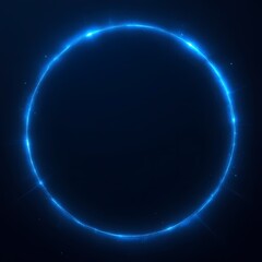 dark blue circle glowing gradient on grainy black background