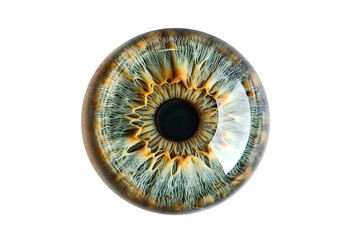 Hazel Eyes Isolated on Clear Transparent Background in High Definition