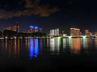 夜景　晴海　東京都江東区豊洲の風景