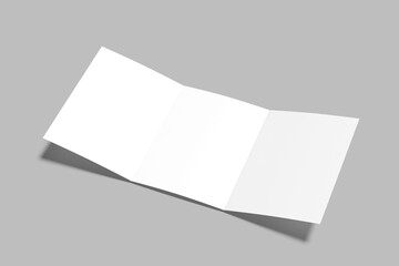 a5 trifold brochure blank mockup