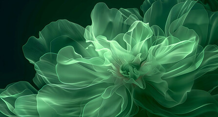 green green flower iphone screen in the style of michael eastman flowing draperies alex katz mysterious dreamscapes translucent immersion detailed folia.jpe