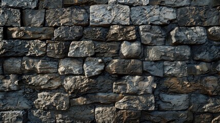 Weathered surfaces of a stone wall