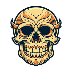 Fototapeta premium Skull Illustrations Design for Outdoor t-shirt Design