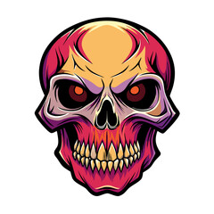 Fototapeta premium Skull Illustrations Design for Outdoor t-shirt Design