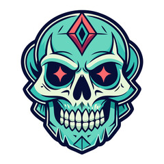 Fototapeta premium Skull Illustrations Design for Outdoor t-shirt Design