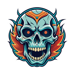 Fototapeta premium Skull Illustrations Design for Outdoor t-shirt Design