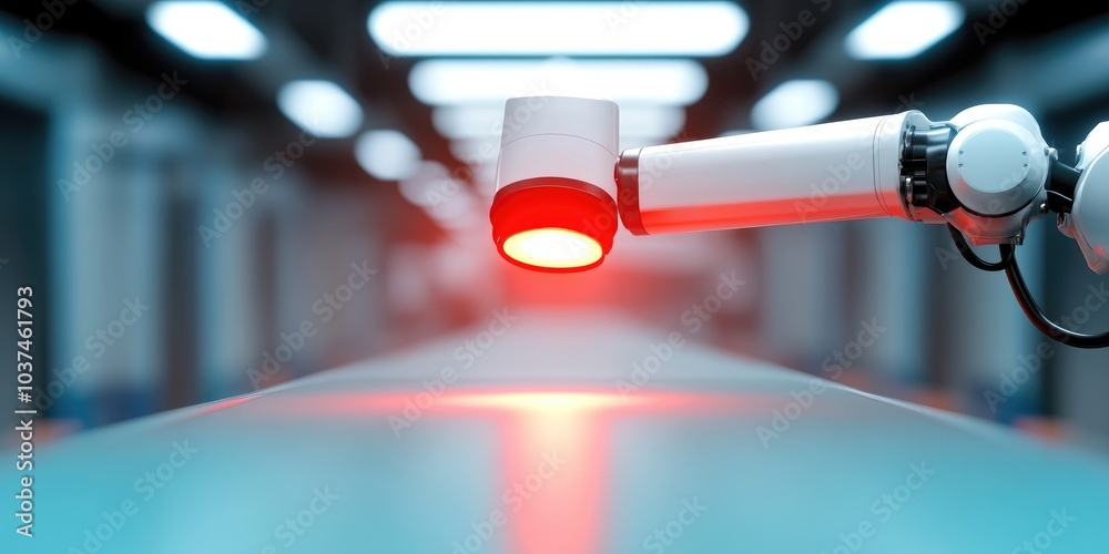 Poster ensuring efficiency in automated systems with robotic arms