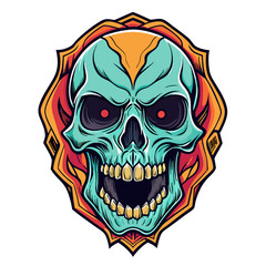 Fototapeta premium Skull Illustrations Design for Outdoor t-shirt Design