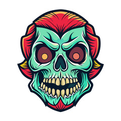 Skull Illustrations Design for Outdoor t-shirt Design