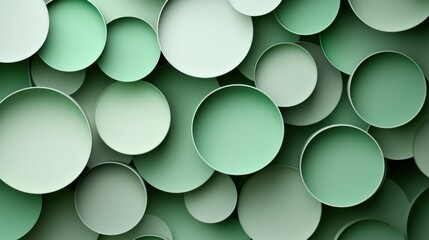 A captivating abstract design featuring overlapping green circular shapes, creating a modern and colorful texture. Perfect for digital display.