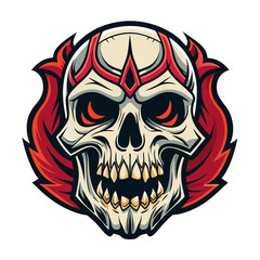 Fototapeta premium Skull Illustrations Design for Outdoor t-shirt Design