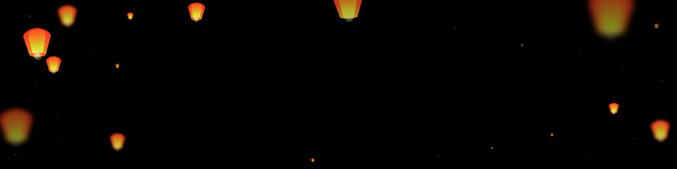 Loy krathong festival card.