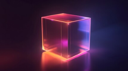 Sleek and modern, this holographic logo provides ample room for creativity
