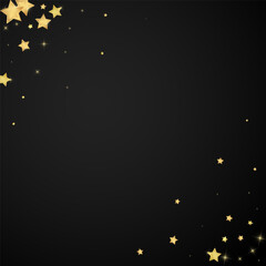 Magic stars vector overlay.  Gold stars scattered