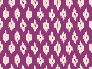 HAND DRAWN IKKAT SEAMLESS PATTERN GEOMETRICAL ETHNIC ORIENTAL OGEE IN VECTOR FILE GREAT FOR TEXTILE, WALLPAPER, TAPESTRY AND STATIONERY WRAPPING 