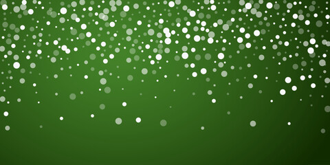 Snowy christmas background. Subtle flying snow