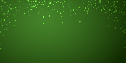 Snowy christmas background. Subtle flying snow