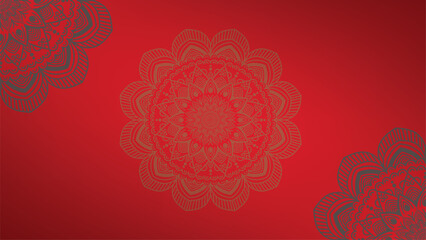 Round mandala on colorfull gradient background. Translucent mesh pattern in the form of a mandala. Mandala with floral patterns. Pastel Yoga template. Gradient background with round mandala.V