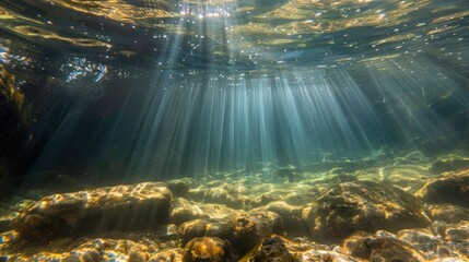 Sunbeams through the Water