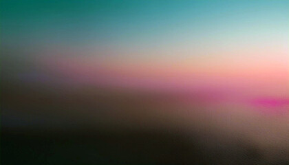 Fototapeta premium A breathtaking sunset paints the sky with vibrant hues of teal, pink, and orange, reflecting beautifully on the calm, dark water below. A tranquil and serene scene.