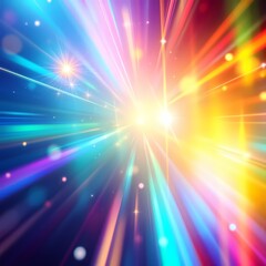 film leak light overlay texture with neon and iridescent stripes