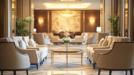 Luxury Hotel Lobby Elegance 