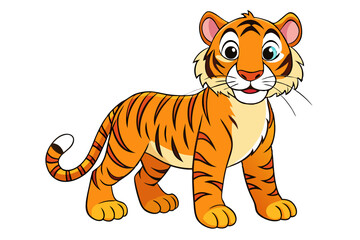 Tiger cartoon vector